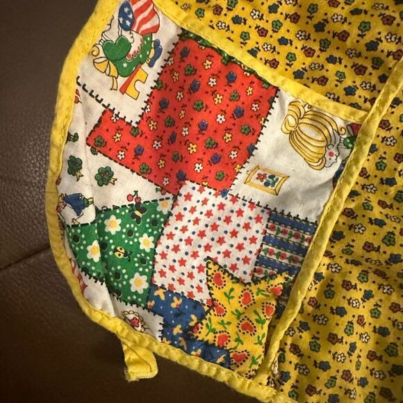 Vintage Fabric Handmade waist Apron - Picture 4 of 8